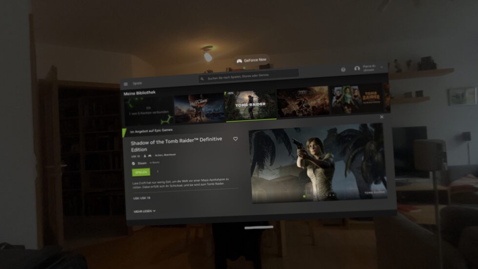 Gaming über GeForce NOW